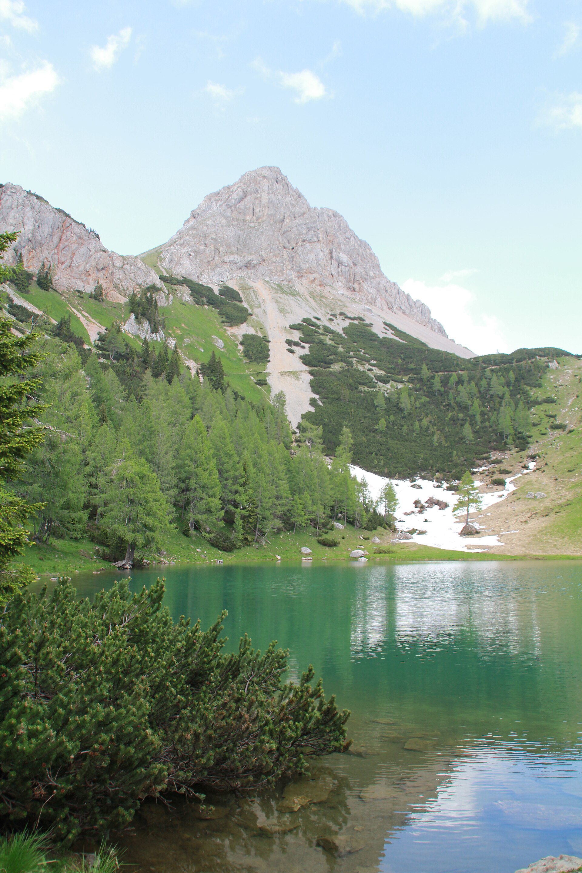 Lago di Bordaglia in den Karnischen Alpen