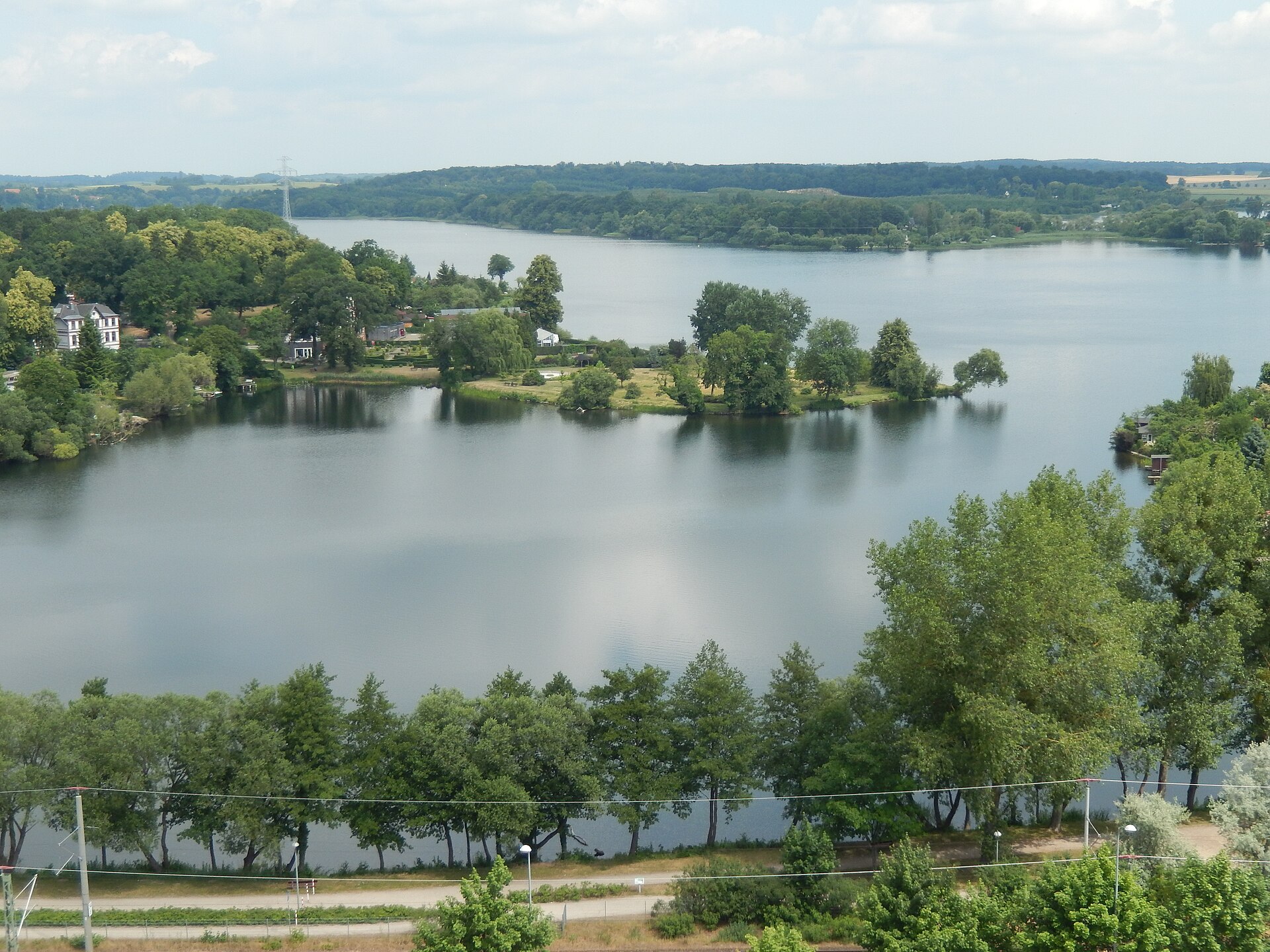 Blick von der Müritz in den Müritz-Nationalpark