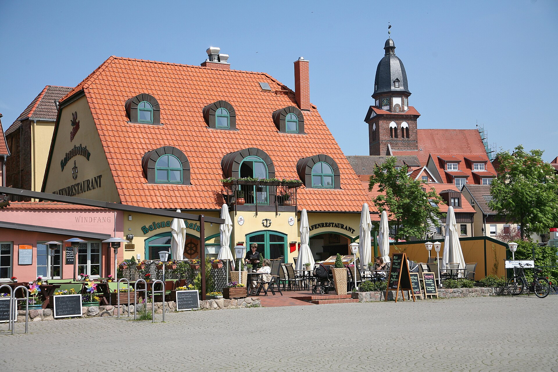 Stadthafen von Waren an der Müritz